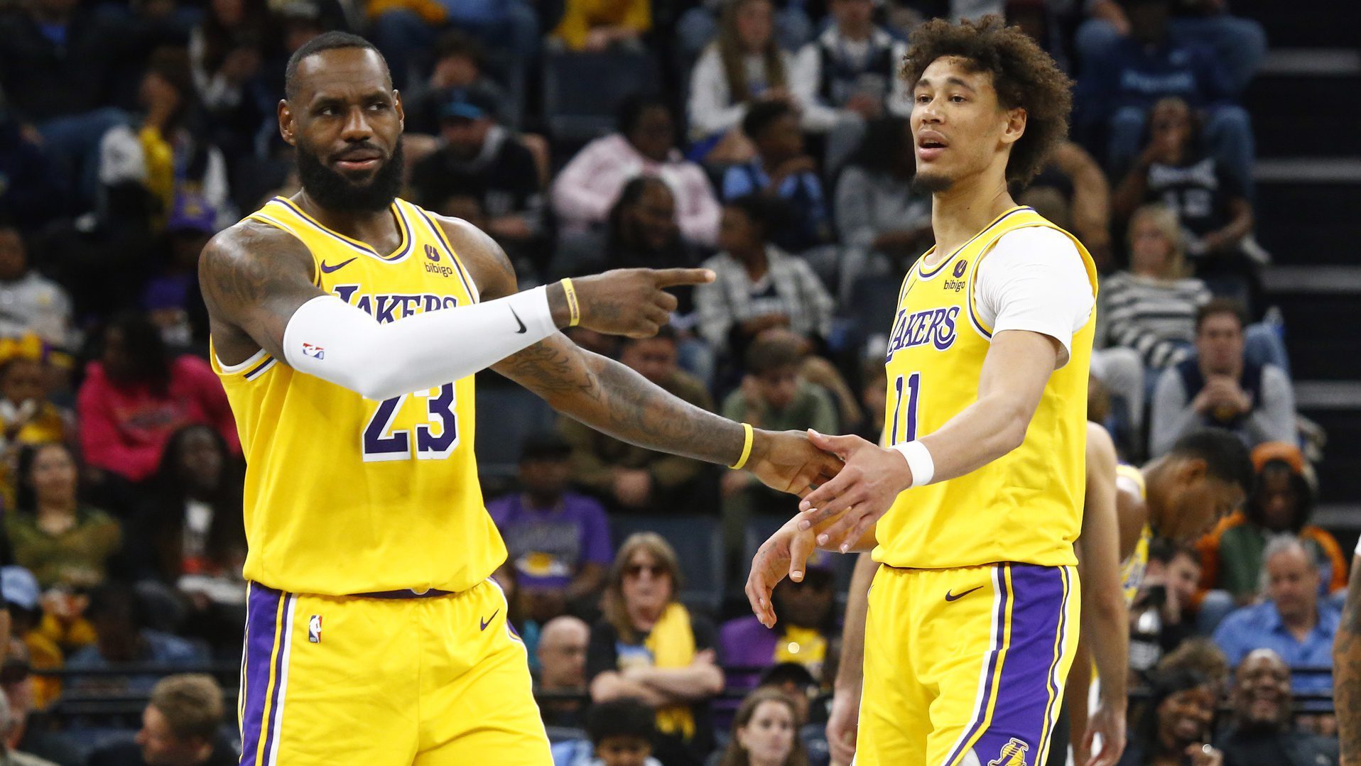 Lakers Jaxson Hayes LeBron James