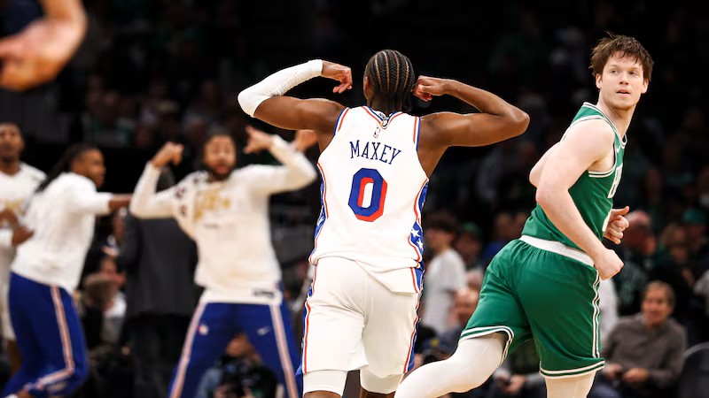Maxey 76ers Celtics