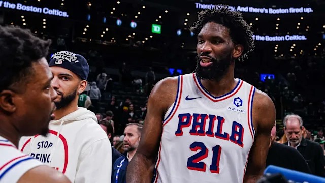 Joel Embiid 76ers Boston Celtics