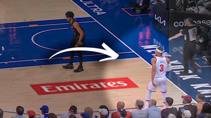 La marcatura su Josh Hart, ala dei Knicks.