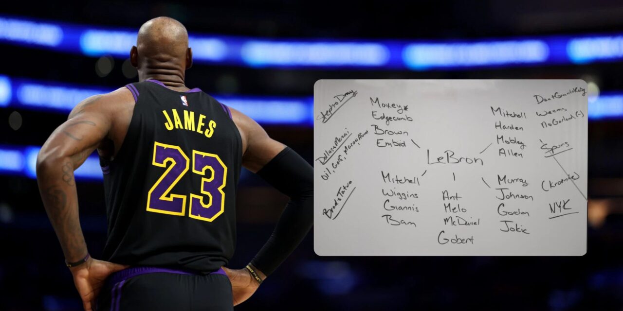 Il futuro di LeBron James lo ha rivelato una lavagna